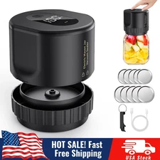 Mason Genie Vacuum Sealer 80kPa Mason Jar Vacuum Sealer USB Charge Electric New