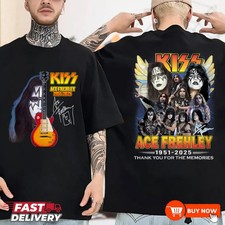 Ace Frehley Legendary 1951-2025 Memorial Signature TShirt - Multicolors, S-5XL
