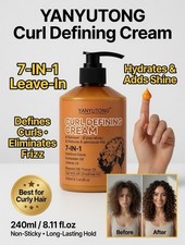 7-in-1 Curl Defining Cream 280ml Hydrating Anti-Frizz Hair Styling