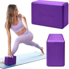 Yoga Block - Supportive Latex-Free Eva Foam - Soft Non-Slip Surface with Beveled