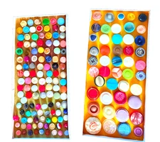 100+ Bright Beautiful BUTTONS Multiple Colors & fabulous designs_use or display!