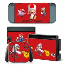 Image of Super Mario Nintendo SWITCH Vinyl Skin STICKER Protector Decal Wrap Gift
