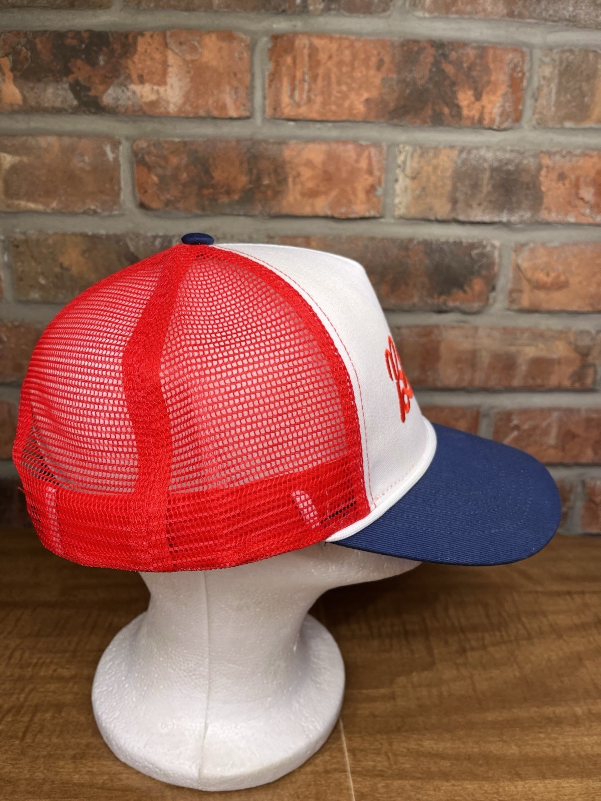 Brave Cursive Script Mesh Red White Blue Patrioti… - image 2