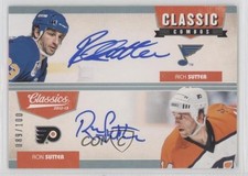2012-13 Classics Signatures Classic Combos Duos 89/100 Rich Sutter Ron Auto k4s