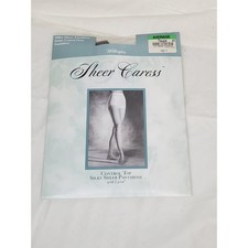 Worthington Sheer Caress Pantyhose Taupe Avrg. Control Top Sandalfoot 20 Denier