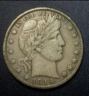 1914-S Barber Half Dollar 50C XF original patina  problem free eye appealing