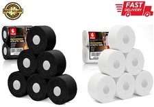 Professional 6 Pack White Athletic Sports Tape - 1.5 Inch  30 Feet per Roll..
