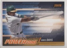 2018 Topps Stadium Club Power Zone Orange 48/50 Khris Davis #PZ-KD 1h1