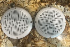 Pair of Connexx SPM5C 5.25" 20 Watts Polycone Audio White Marine RV Speakers