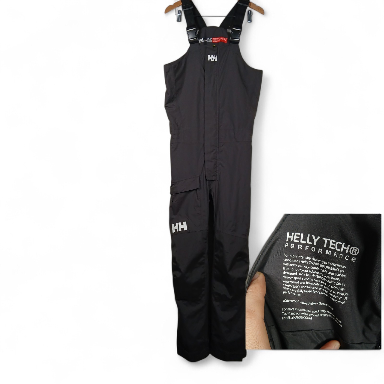 Helly Hansen Tech Performance Bib Mens Small Blac… - image 1