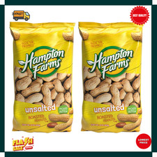 USA Grown Roasted In-Shell Peanuts Unsalted All-Natural 10 Oz. Bags 2 Pack