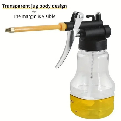 #ad 250ML Oil Can Pump Oiler Plastic Lubrication High Pressure $9.90