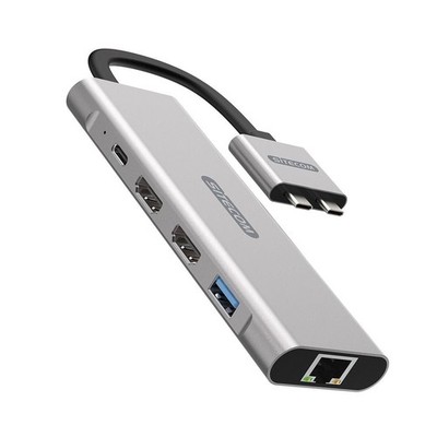Sitecom Dual-USB-C-Multiport-Pro-Adapter ''CN-411'', 100W PD, für #36405583