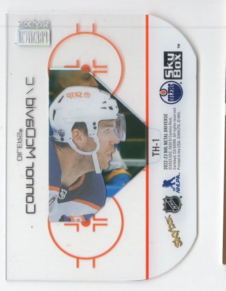 2022-23 SkyBox Metal Universe The House Connor McDavid Edmonton Oilers #TH-1 - Image 2 of 2
