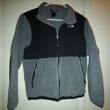 The North Face Denali Fleece Jacket Boys XL Full Zip Black/Gray Outdoors