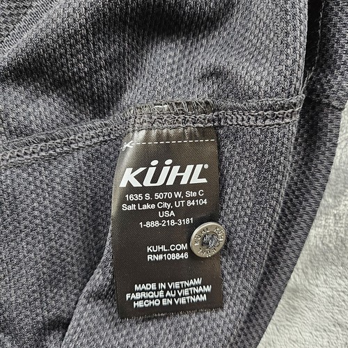 Kuhl Engineered Polo Men's XL Kuhldry Black 7512 Short Sleeve Golf Work NWT $80 - Picture 5 of 10