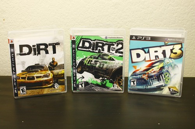 #ad PlayStation 3 DiRT 1 2 amp; 3 Trilogy Game CIB Mint Disc Codemasters Clean amp; Tested $64.99