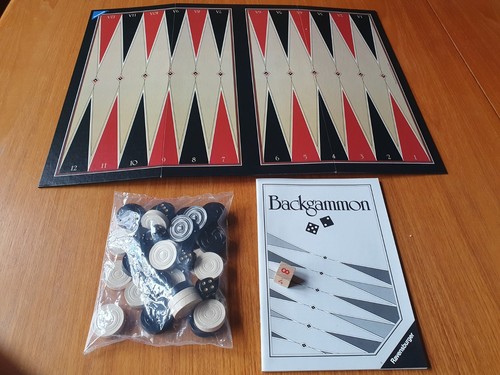 Backgammon von Ravensburger schwarze Ausgabe 1982 Vintage Gesellschaftsspiel - Bild 2 von 4