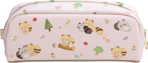 San-X Kokoro Raccoon Pen Pouch PT01001 - Picture 2 of 2