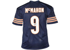 Jim McMahon Autographed Chicago Football Jersey Blue Beckett