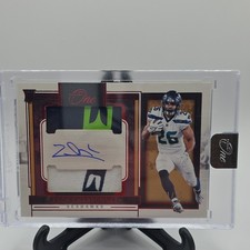 2023 Panini One Rookie Dual Patch Auto Red /25 Zach Charbonnet #49 Seahawks NFL