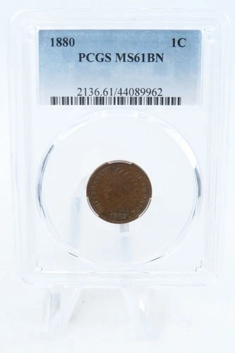1880-P PCGS MS61BN Indian Cent Business Strike 1C