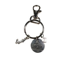 I'm Really A Mermaid Silver Tone Keychain Luggage Purse Clip