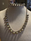 Vintage Art, Deco, Aurora, Borealis, Choker, And Bracelet Set — photo 1
