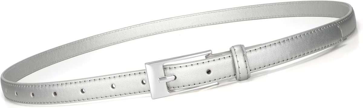 Thin Belts for Women Skinny Leather Belt Women for Dress Jeans Fashion  Waist Bel | eBay