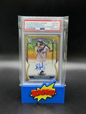 2023 Bowman Chrome Ronald Hernandez Auto Gold Shimmer /50 PSA 10  Gem Mint Mets 