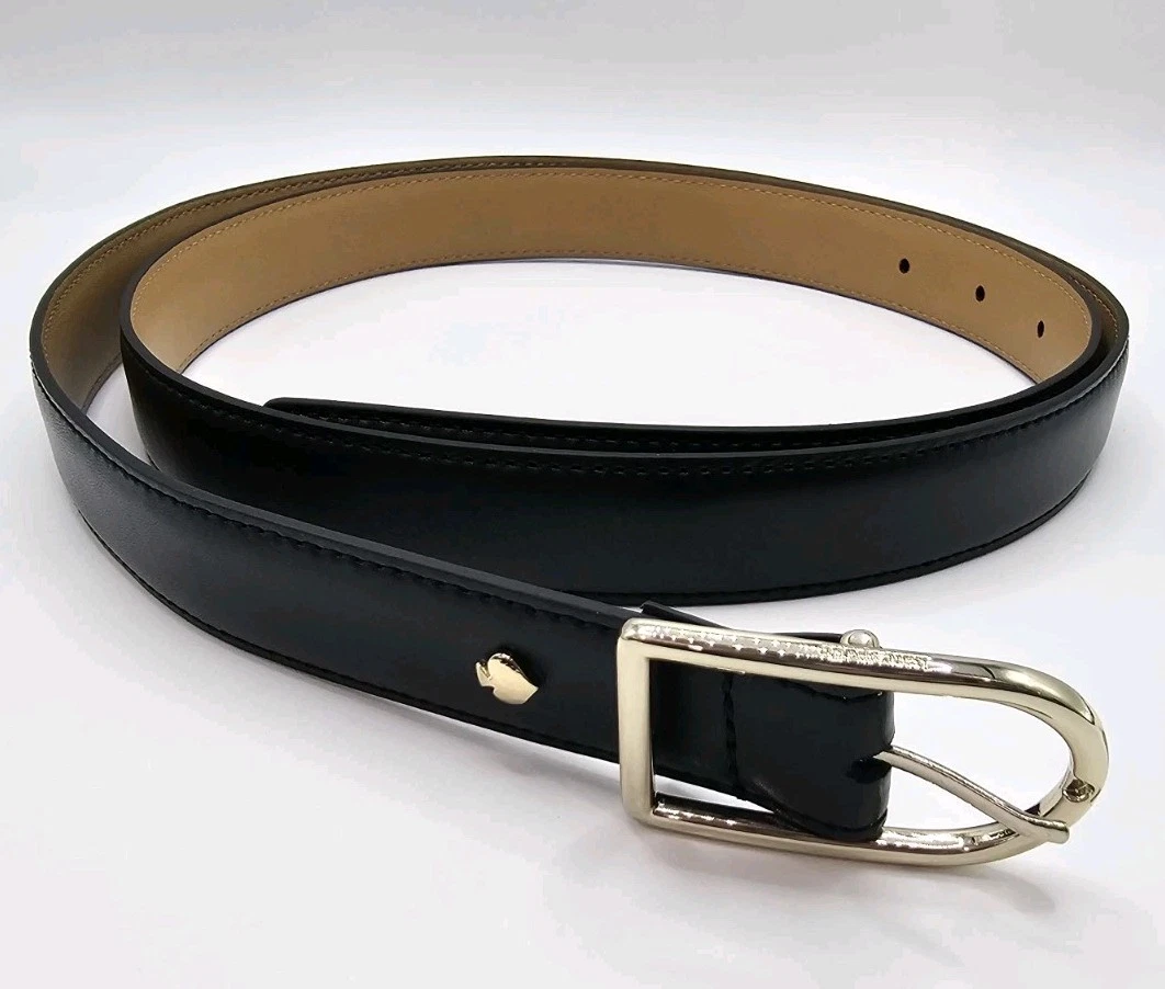 kate spade navy leather belt with gold-tone buckle Kate Spade Belts for Women | Online Sale up to 60% off | Lyst main image 4