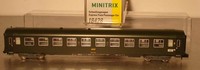 Minitrix N: 18428 Sncf Schnellzugwagen 2.Kl. Neu + Ovp