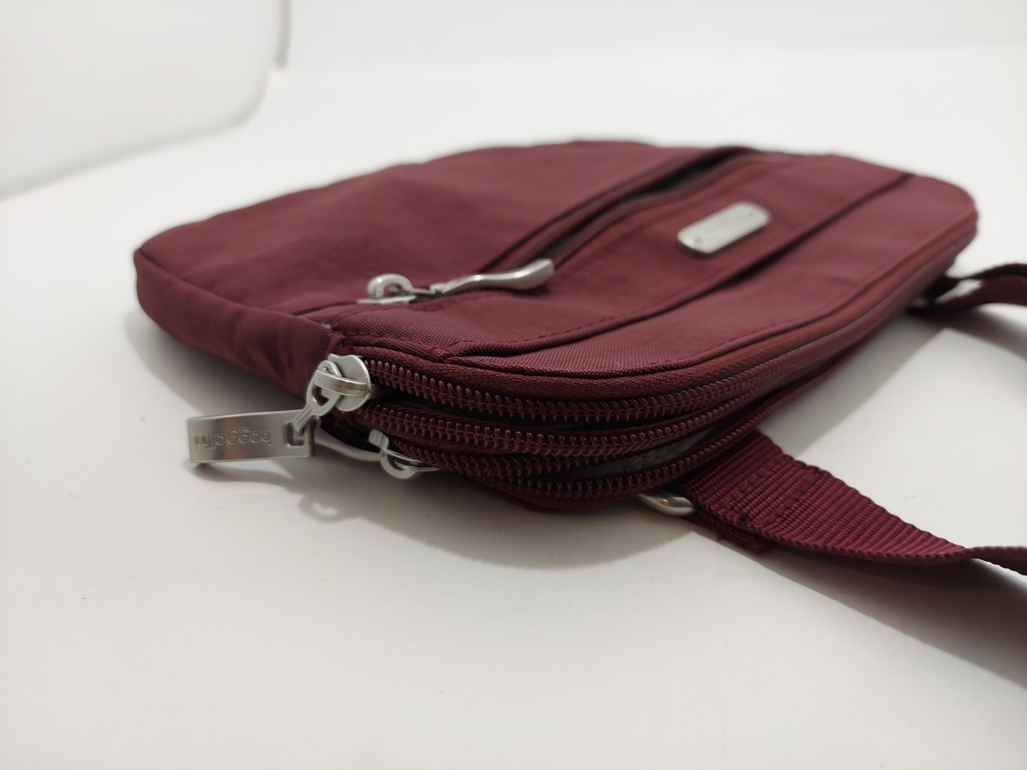 Baggallini Dark Cherry Double Zip Medium Crossbody - image 9