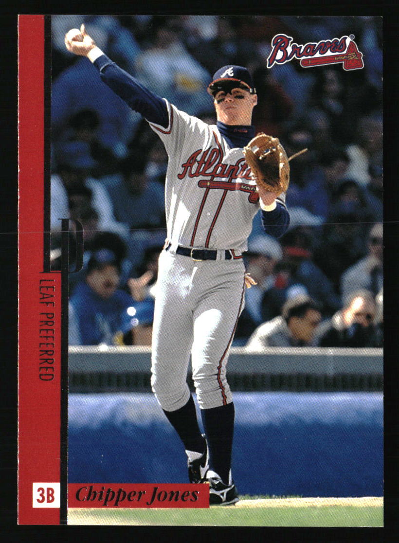 Chipper Jones 1996 Leaf Preferred #40 BASEBALL Card