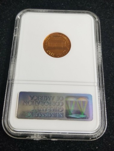 1960 Proof Lincoln Memorial Penny 1c Large Date NGC PF 66 RD Red - Picture 2 of 2