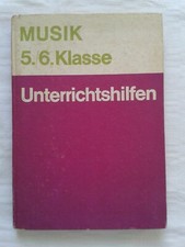 Unterrichtshilfen Musik Klasse 5/6 Volk und Wissen DDR Lehrbuch 1977