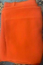 Ladies Orange Crepe / Japani  unstitched  Pakistani  Women causal Dress Material