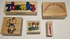 5 Impressive Stamps Mounted Rubber Stamps Mixed Themes