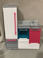Mattel Barbie Dream House 2015 Replacement Part Kitchen Refrigerator Oven Sink