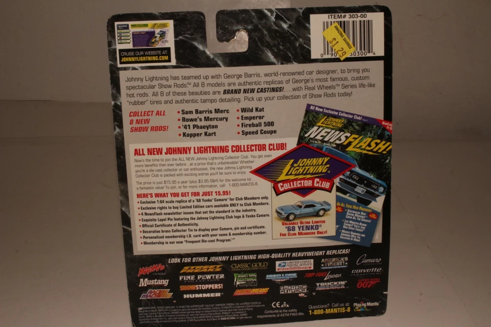 Johnny Lightning Show Rods George Barris Rowe's Mercury 1/64 Scale - Image 4 of 4