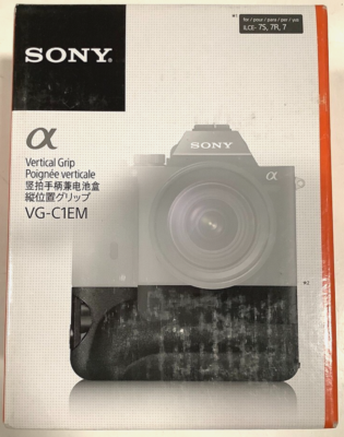 Sony VG-C1EM Vertical Battery Grip For Alpha A7 A7R A7S Digital