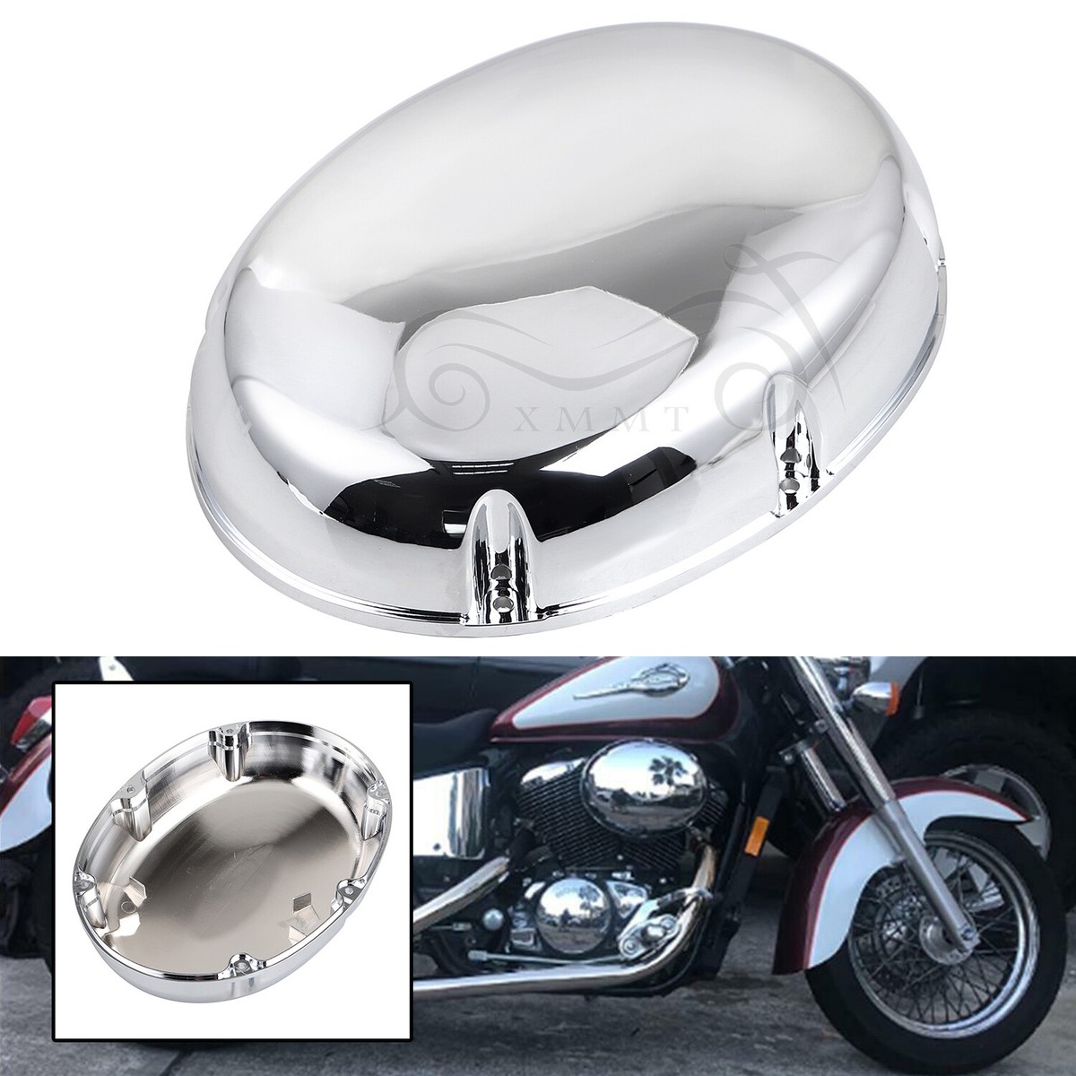 Chrome Air Cleaner Filter Cover For Honda Shado ACE 400 750 1997
