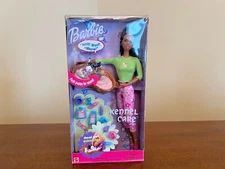 NEW Barbie Mattel Kennel Care Real Pet Dog Sounds 2001 African American Doll