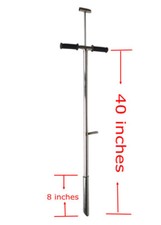 Soil Probe Sampler with Sample Ejector Stainless Steel Gator Probe Step Tube 