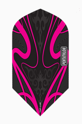 PENTATHLON LUX-Tdp MAGENTA Slim Dart Flights - 100 Micron - 5 sets (15 lights)