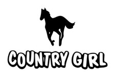 Country Girl Decal 3 4x6.5 Choose Color Country Girl Decal 3 4x6.5 Choose Color