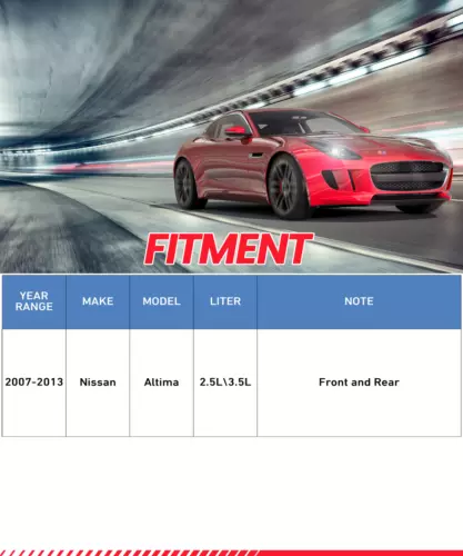 Front +Rear Drilled Rotors Brake Pads for Nissan Altima 2007-2013 2.5L/3.5L 5LUG - Picture 2 of 12
