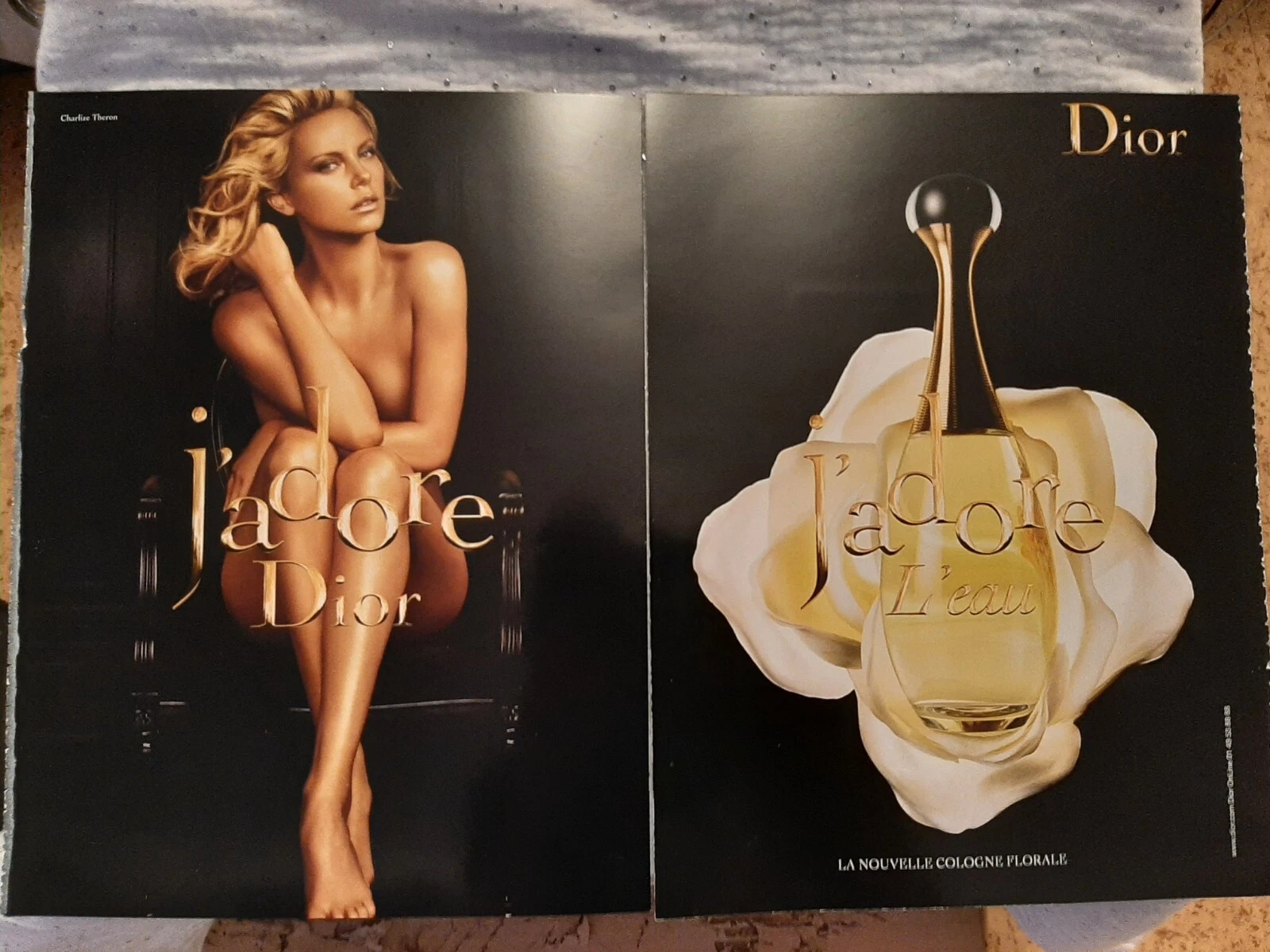 Publicité papier Parfum. Perfume Ad C. Dior J'adore l'Eau de 2009