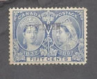 CANADA # 60xx VF MINT VERY LIGHTLY HINGED 50c JUBILEE SPECIMEN OVERPRINT BS32476