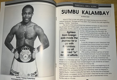 NUNN KALAMBAY official boxing fight program. Vintage 1988 New Condition - Picture 6 of 7